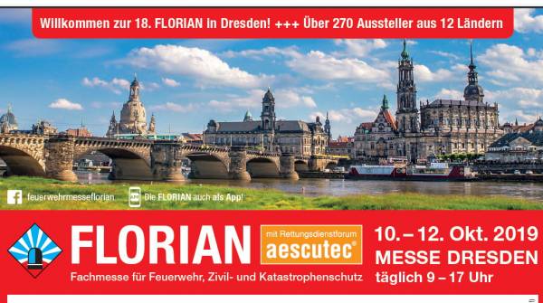 Programm zur Messe FLORIAN, 10.-12.10. in Dresden